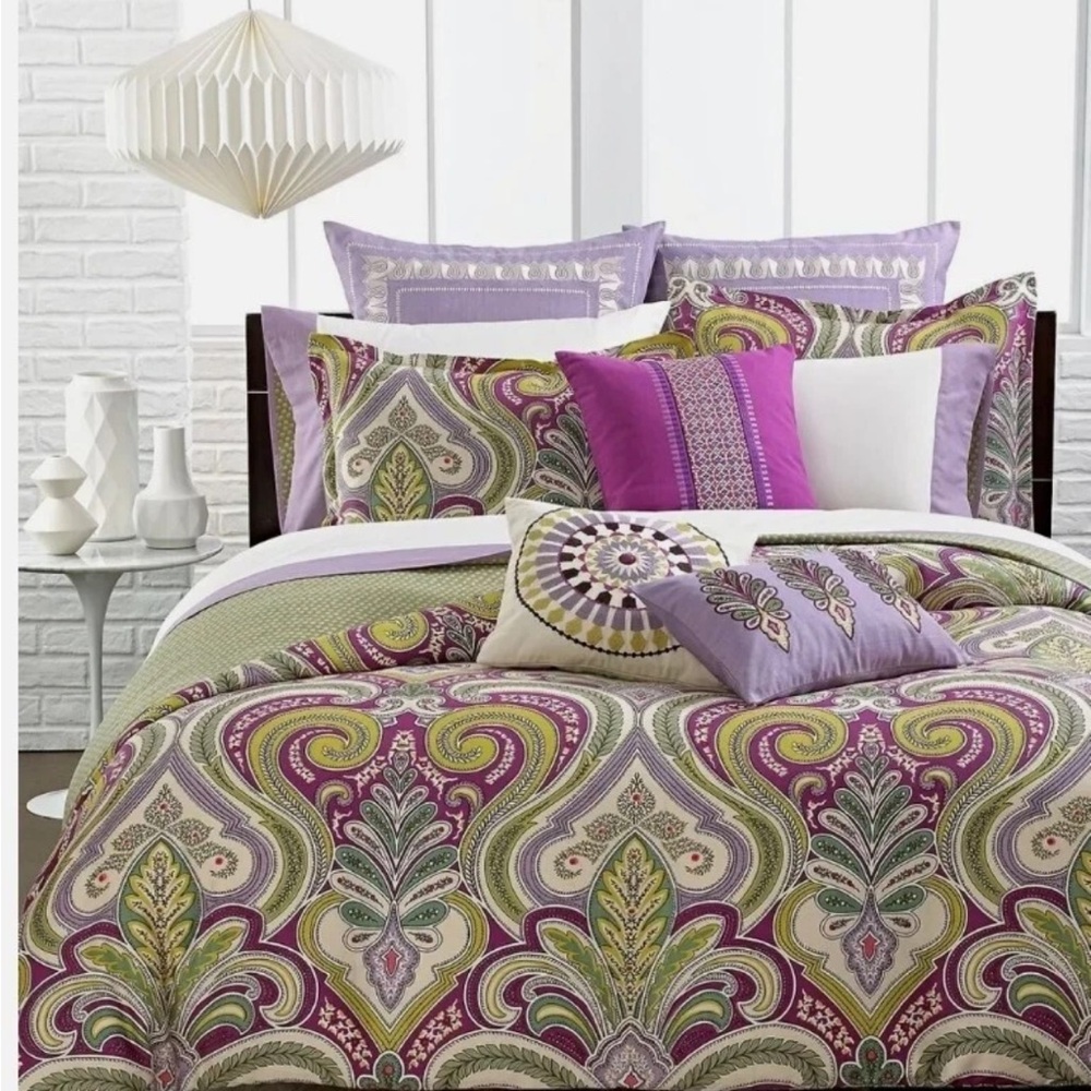 Set of 2 Echo Design Vineyard Paisley Pillow Shams Standard Size
